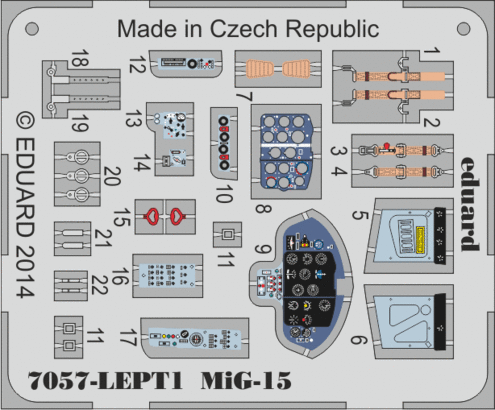 MiG-15 PE-set 1/72 