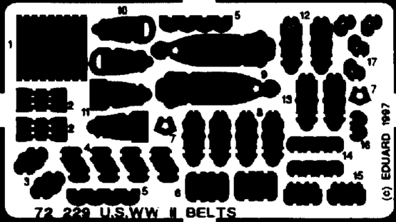 Seatbelts USAF &amp; USN WWII 1/72 
