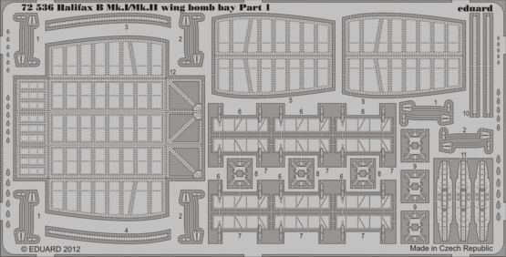 Halifax B Mk.I/Mk.II wing bomb bay 1/72  - 1