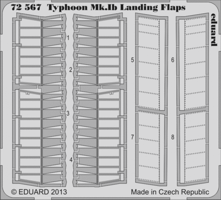 Typhoon Mk.Ib landing flaps 1/72 