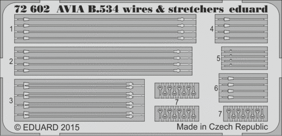 Avia B.534 wires &amp; stretchers 1/72 