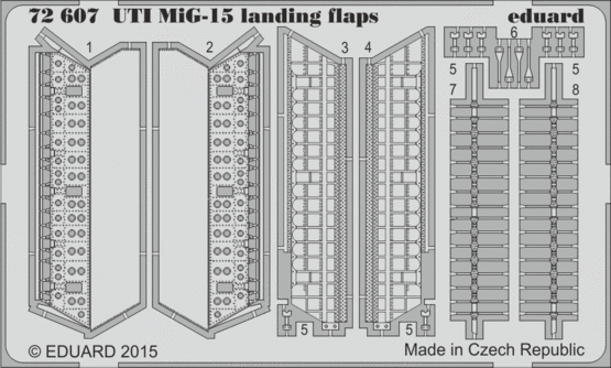 UTI MiG-15 landing flaps 1/72 
