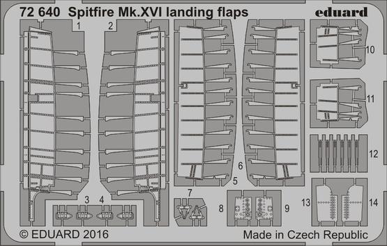 Spitfire Mk.XVI landing flaps 1/72 