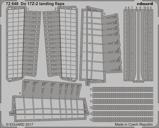 Do 17Z-2 landing flaps 1/72 
