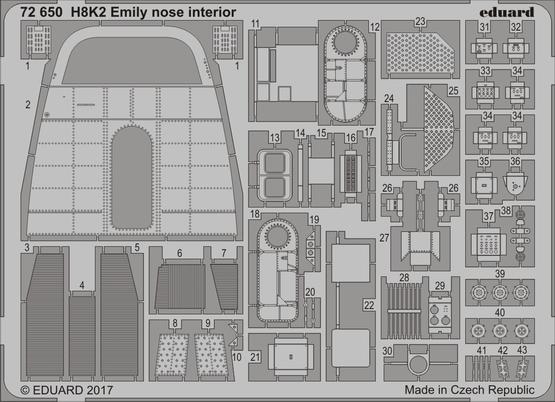 H8K2 Emily nose interior 1/72 