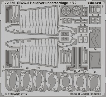 SB2C-5 Helldiver undercarriage 1/72 