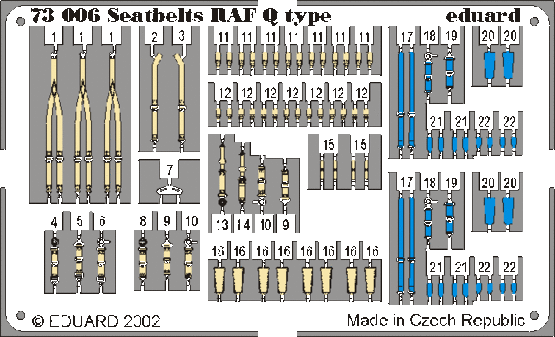 Seatbelts RAF Q type 1/72 