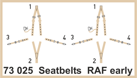 Seatbelts RAF early SUPERFABRIC 1/72 