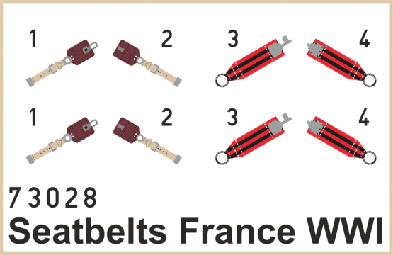 Seatbelts France WWI SUPERFABRIC 1/72 