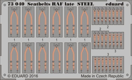 Seatbelts RAF late STEEL 1/72 