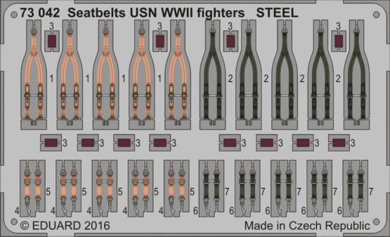 Seatbelts USN WWII fighters STEEL 1/72 
