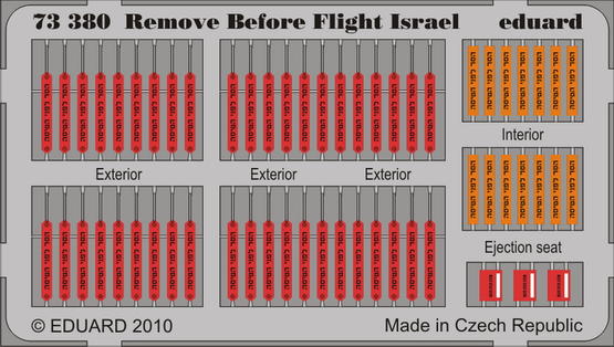 Remove Before Flight - Israel 1/72 