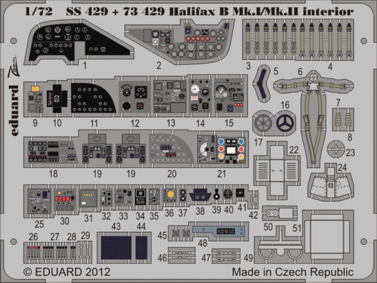 Halifax B Mk.I/Mk.II interior S.A. 1/72  - 1