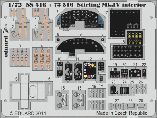 Stirling Mk.IV interior S.A. 1/72  - 1