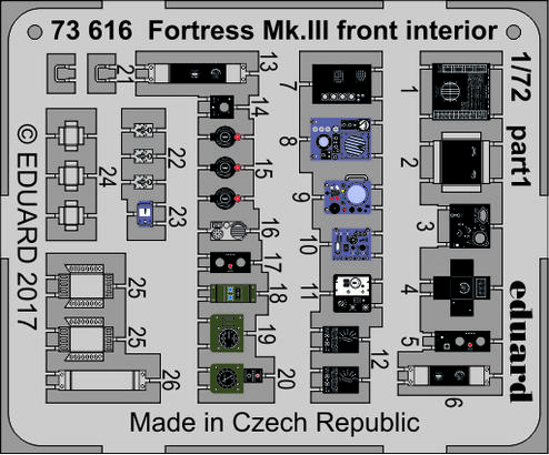 Fortress Mk.III front interior 1/72  - 1
