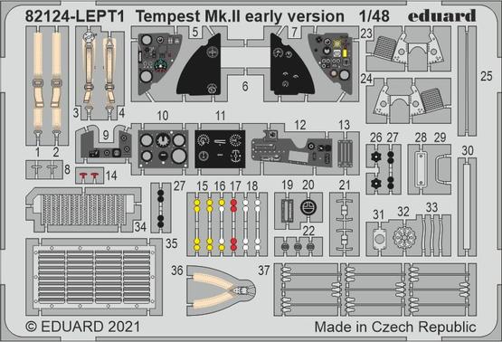Tempest Mk.II early version PE-set 1/48 