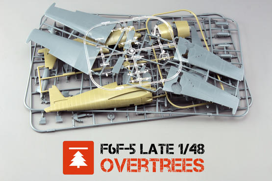 F6F-5 late OVERTREES  1/48 1/48 