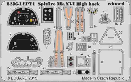 Spitfire Mk.XVI High Back PE-set 1/48 