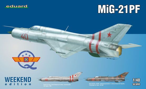 Eduard Plastic Kits 84124-1:48 MiG-21 PFM Weekend Neu 