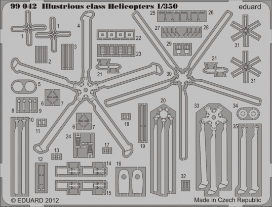 Illustrious class Helicopters 1/350 