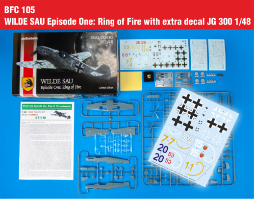WILDE SAU Episode One: Ring of Fire with extra decal JG 300 1/48 