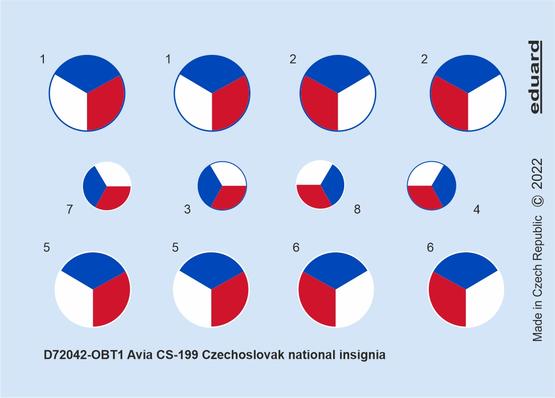CS-199 Czechoslovak national insignia 1/72 