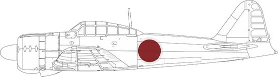 A6M2 Type 21 national insignia 1/48 