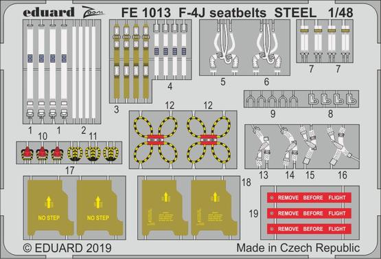 F-4J seatbelts STEEL 1/48 