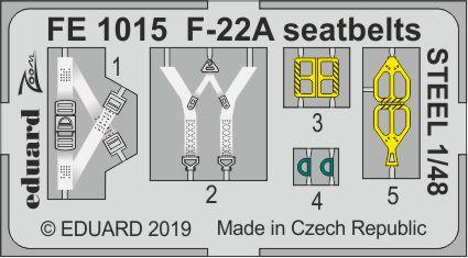 F-22A seatbelts STEEL 1/48 