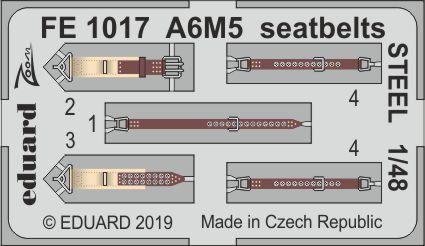 A6M5 seatbelts STEEL 1/48 