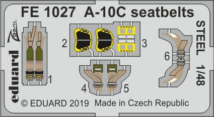 A-10C seatbelts STEEL 1/48 