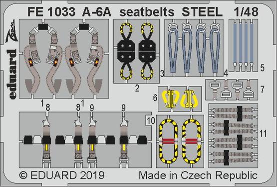 A-6A seatbelts STEEL 1/48 