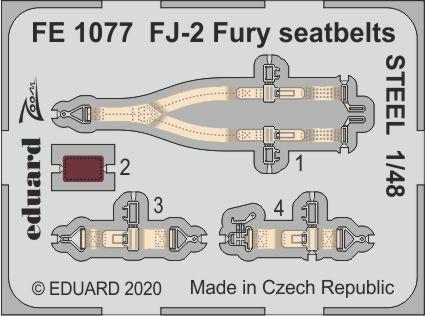 FJ-2 Fury seatbelts STEEL 1/48 