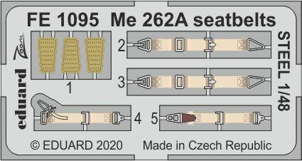 Me 262A seatbelts STEEL 1/48 