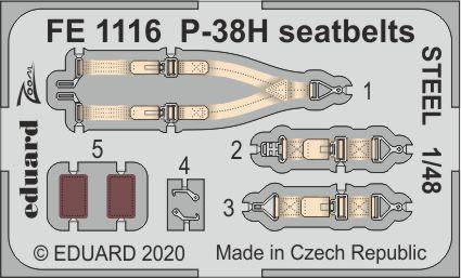 P-38H seatbelts STEEL 1/48 