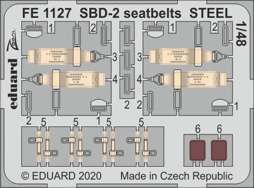 SBD-2 seatbelts STEEL 1/48 