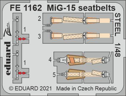 MiG-15 seatbelts STEEL 1/48 