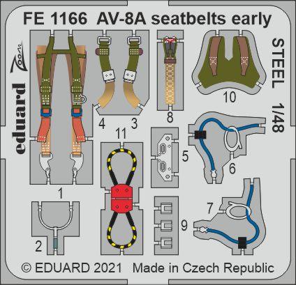 AV-8A seatbelts early STEEL 1/48 
