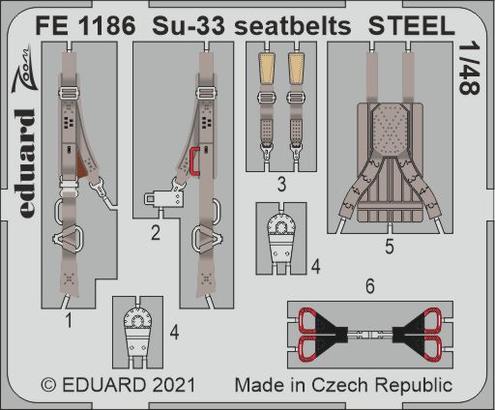 Su-33 seatbelts STEEL 1/48 