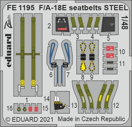 F/A-18E seatbelts STEEL 1/48 