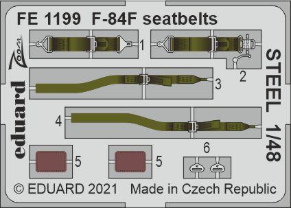 F-84F seatbelts STEEL 1/48 