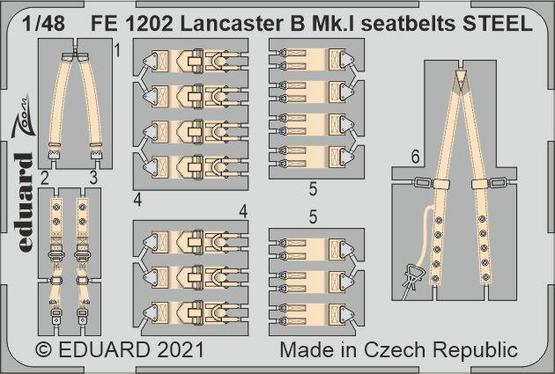 Lancaster B Mk.I seatbelts STEEL 1/48 