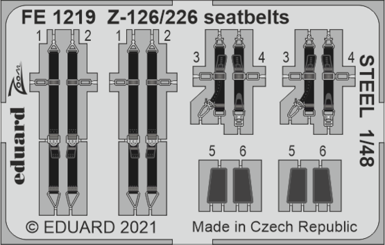Z-126/226 seatbelts STEEL 1/48 