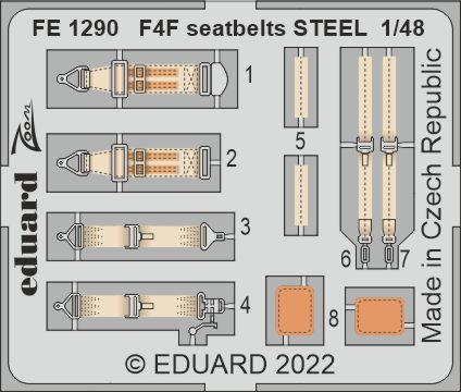 F4F seatbelts STEEL 1/48 
