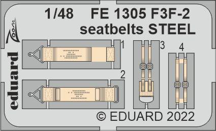F3F-2 seatbelts STEEL 1/48 