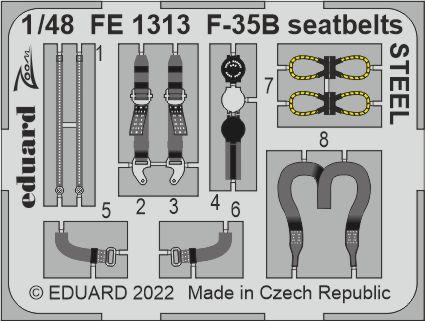 F-35B seatbelts STEEL 1/48 