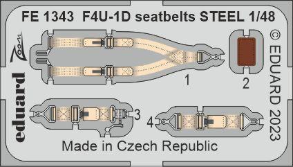 F4U-1D seatbelts STEEL 1/48 
