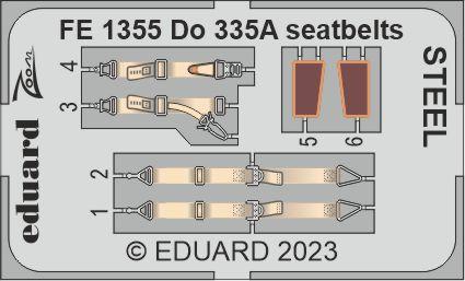 Do 335A seatbelts STEEL 1/48 