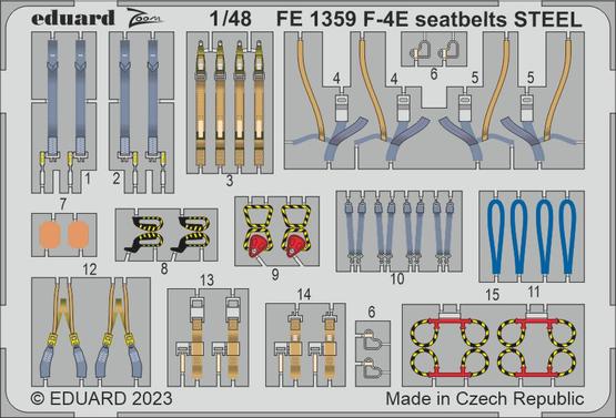 F-4E seatbelts STEEL 1/48 