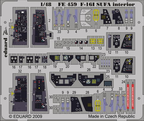 F-16I SUFA interior S.A. 1/48 